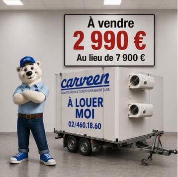 Chambre froide mobile positive professionnelle horeca, Viande