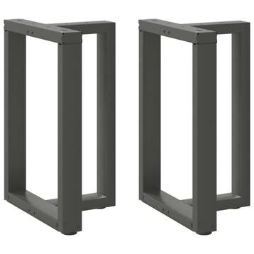 vidaXL Eettafelpoten 2 st T-vormig 50x35x(72-73) cm staal, Verzenden