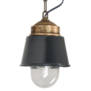 hanglampen Kostas brass brons/antraciet Binnenverlichting, Verzenden, Klassiek, Overige materialen, Nieuw