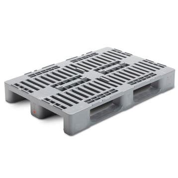 H1 Hygiene Pallet 1200x800x160mm met kratrand grijs nieuw, Ophalen of Verzenden