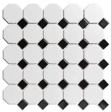 Wand & Vloer Mozaïek Tegels Factory Keramiek Mat Wit & Gl.., Doe-het-zelf en Bouw, Tegels, Keramiek, Nieuw, Ophalen of Verzenden