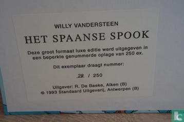 Suske en Wiske - Het Spaanse spook - 1993, Verzenden, Vandersteen, Willy.