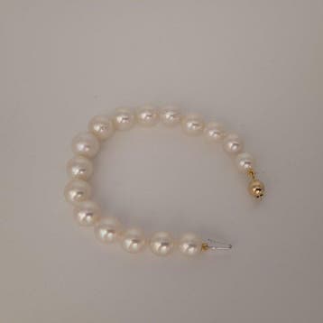 Zonder minimumprijs - Armband - 18 karaat Geel goud Parel -, Nieuw