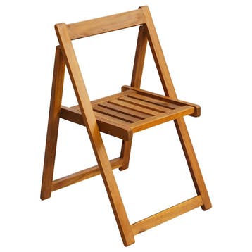 vidaXL Opklapbare stoelen, 2 stuks, massief acaciahout, Verzenden, Nieuw