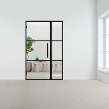 Steel look deur met zijlicht zonder kozijn, Doe-het-zelf en Bouw, Verzenden, Nieuw