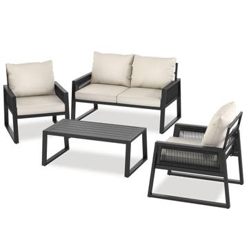 Aluminium tuinloungeset Captive in rope-design, Jardin & Terrasse, Ensembles de jardin, Verzenden