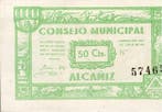 Espagne Spanien Alcaniz Gemeinderat 50 Centimes, Verzenden, België