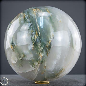 Natuurlijke groene tuinkwarts-kristal Bol- 13542.22 g
