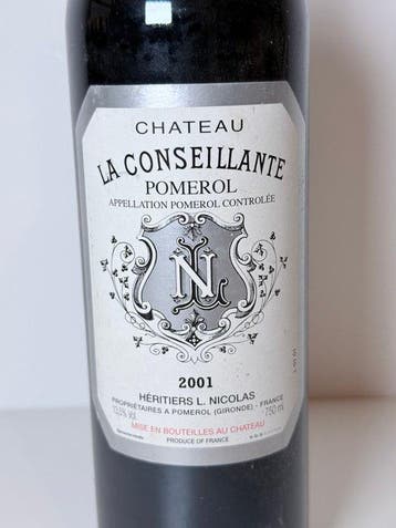 2001 Chateau La Conseillante - Pomerol - 1 Bouteille (0,75, Verzamelen, Nieuw