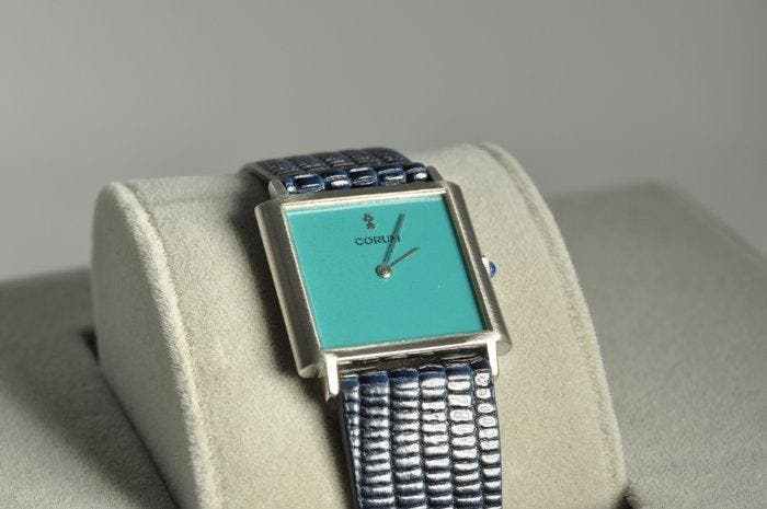 Corum - Tank - Tiffany Turquoise Dial - Zonder minimumprijs, Handtassen en Accessoires, Horloges | Heren