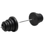 vidaXL Halter met gewichten 90 kg, Verzenden