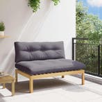 vidaXL Midden Sofa Eenheid Licht Acacia en Donker Grijs, Tuin en Terras, Tuinsets en Loungesets, Verzenden, Nieuw