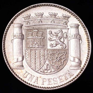 Espagne. II Republica Española. 1 Peseta 1933(*34) Madrid