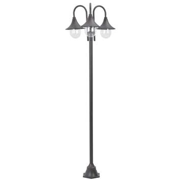 vidaXL Paalverlichting tuin E27 220 cm aluminium brons, Verzenden, Nieuw