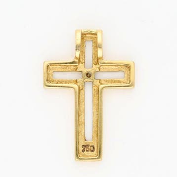 Hanger - 18 karaat Geel goud Diamant (Natuurlijk)