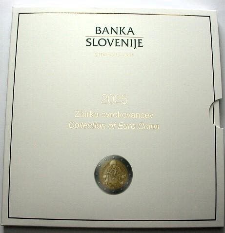 Munten set 1 Cent-2 Euro-3 Euro, 8,88 Euro 2025 Slowenien..., Postzegels en Munten, Munten | Europa | Euromunten, België, Verzenden