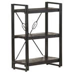 vidaXL Boekenkast met 3 schappen 60x30x80 cm massief, Huis en Inrichting, Verzenden, Nieuw
