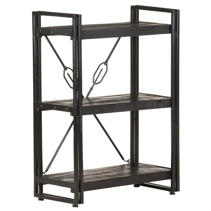 vidaXL Boekenkast met 3 schappen 60x30x80 cm massief, Huis en Inrichting, Kasten | Boekenkasten, Nieuw, Verzenden