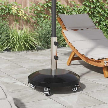 vidaXL Granieten parasolvoet met wielen voor een paal van, Tuin en Terras, Verzenden, Nieuw