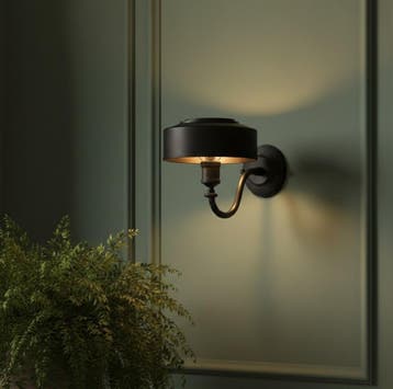 Wandlampen Messing Wandlamp Antibes Antiek Zwart, Verzenden