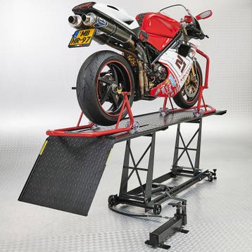 Datona Motorheftafel voet bediend met paddockstand set -, Motoren, Ophalen of Verzenden, Nieuw