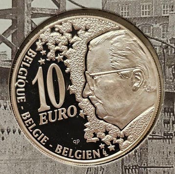 België, Spanje. 10 Euro / 12 Euro 2002 50 Years North-South