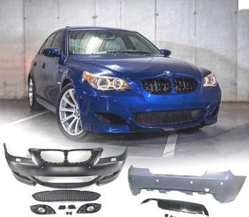 KIT BOUCLIER BMW E60 03-07 LOOK M5 PDC SRA, Verzenden, Neuf