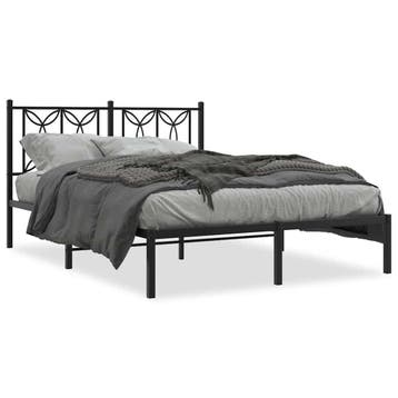 Bedframe Zwart 135x190cm | 35% korting, retour deal, Huis en Inrichting, Verzenden, Zo goed als nieuw, Twijfelaar, Metaal