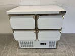 RVS HCB Koelwerkbank 4 laden 90 cm 230V Horeca, Ophalen of Verzenden, Nieuw in verpakking