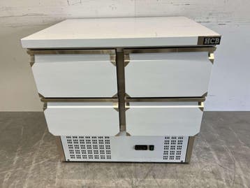 RVS HCB Koelwerkbank 4 laden 90 cm 230V Horeca, Ophalen of Verzenden, Nieuw in verpakking