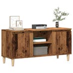 vidaXL Tv-meubel 102x35x50 cm bewerkt hout oud houtkleurig, Verzenden