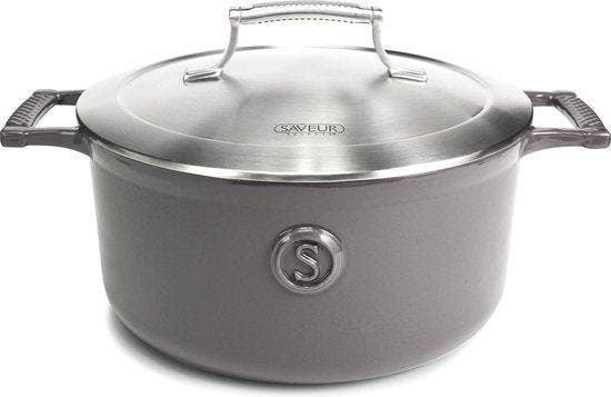 2dekans | Saveur Voyage Braadpan Ø25 cm – Ovaal Gietijzer –, Huis en Inrichting, Keuken | Potten en Pannen, Ophalen of Verzenden