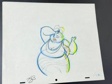 Walt Disney - Originele animatietekening van Thalia,, Nieuw
