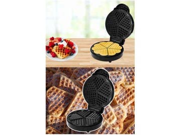 Veiling - Wafel ijzer hartvorm, Nieuw