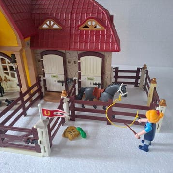 Playmobil - Speelgoed n. 5521 paarden ranch plus extras -