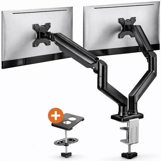 2dekans | Skoov Monitorarm met gasveer - Voor 13-32 Inch - 2, Maison & Meubles, Bureaux, Enlèvement ou Envoi