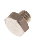 Bouchon de fermeture M5 en laiton nickelé avec hexagone, Verzenden