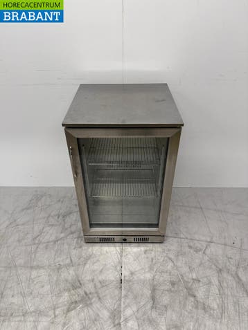 Réfrigérateur à porte vitrée en acier inoxydable 108 litres, Verzenden, Nieuw in verpakking
