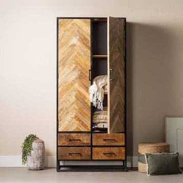 Mangohouten Kast Gwenn 90 cm, Verzenden