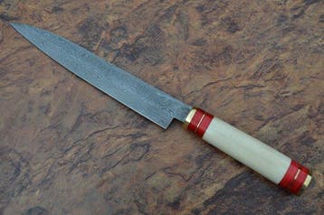 Smoked Blades - Keukenmes - Chefs knife - Met de hand, Antiquités & Art, Antiquités | Ustensiles de cuisine
