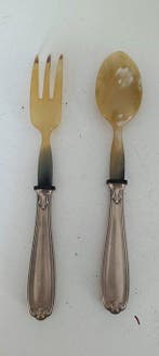 Ustensile de service (2) - Argent 800 - 1950-1960