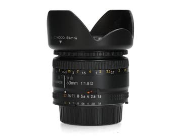 Nikon AF 50mm f/1.8 D - 1 jaar garantie, Ophalen of Verzenden, Zo goed als nieuw