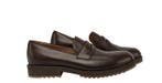 TESTONI - 8 UK - 42 IT - Pisa Brown Loafer Shoes Calf, Nieuw