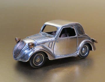 Fiat Topolino 1936 , Napels - Personnage miniature - Argent