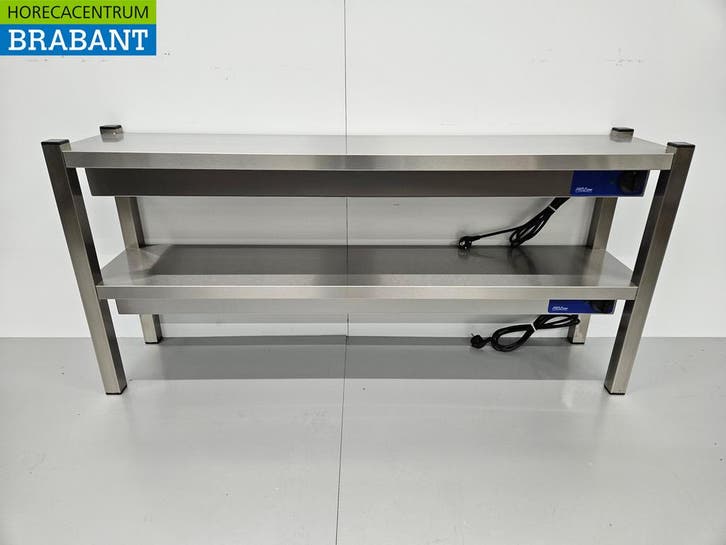 RVS Dubbele Warmtebrug Warmhoudbrug Verwarmde Etagere, Zakelijke goederen, Horeca | Keukenapparatuur, Ophalen of Verzenden