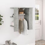 vidaXL Halmeubel 97,5x37x99 cm bewerkt hout betongrijs, Verzenden, Nieuw