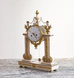Portico klok Louis XVI - Verguld brons - 1790