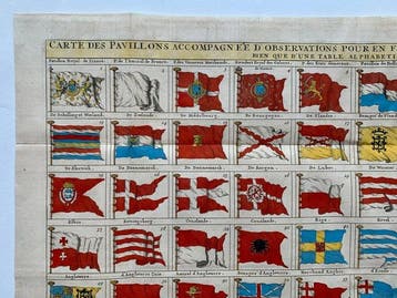 World - Drapeaux et pavillons; Henri Chatelain - Carte des