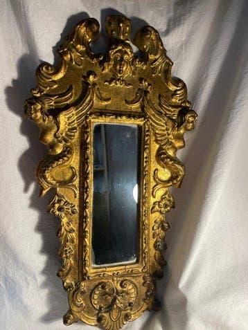 Miroir- Miroir de style Baroque Italien Specchierina -, Antiquités & Art