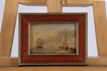 Abraham Hulk Senior (1813–1897), Kring van - Zeegezicht, Antiek en Kunst